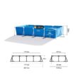 Intex 28273NP 14.75' x 86" x 33" Rectangular Frame Above Ground Outdoor Backyard Swimming Pool, Blue