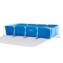 Intex 28273NP 14.75' x 86" x 33" Rectangular Frame Above Ground Outdoor Backyard Swimming Pool, Blue