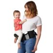 Tushbaby - Safety-Certified Hip Seat Baby Carrier - Mom’s Choice Award Winner, Seen on Shark Tank (Carrier, Black/Gold)