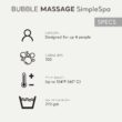 INTEX 28483E SimpleSpa Bubble Massage Spa- 4 Person Capacity – Built-in QuickFill Inflation - 77" x 26" INTEX 28483E SimpleSpa Bubble Massage Spa- 4 Person Capacity – Built-in QuickFill Inflation - 77" x 26"