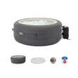 INTEX 28483E SimpleSpa Bubble Massage Spa- 4 Person Capacity – Built-in QuickFill Inflation - 77