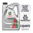 CASTROL Gtx Full Synthetic 5w-20 Motor Oil, 5-quart