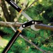 Fiskars 32" PowerGear Bypass Lopper and Tree Trimmer - Sharp Precision-Ground Steel Blade for Cutting up to 2" Diameter - Orange/Black