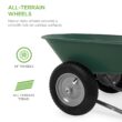 Best Choice Products Dual-Wheel Home Utility Yard Wheelbarrow Garden Cart w/Built-in Stand for Lawn, Gardening, Construction - Green Best Choice Products Dual-Wheel Home Utility Yard Wheelbarrow Garden Cart w/Built-in Stand for Lawn, Gardening, Construction - Green