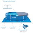 Funsicle P2001536F 15 ft. Round 36 in. Deep Metal Frame Above Ground Pool with Pump, Blue