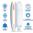 Wavestorm - Classic Soft Top Foam 8ft Surfboard - burst Wavestorm - Classic Soft Top Foam 8ft Surfboard - burst