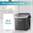 EUHOMY Countertop Ice Maker, Fresh Ice in 6 Minutes - 26 Lbs Daily, Portable, Auto-Cleaning (Black)