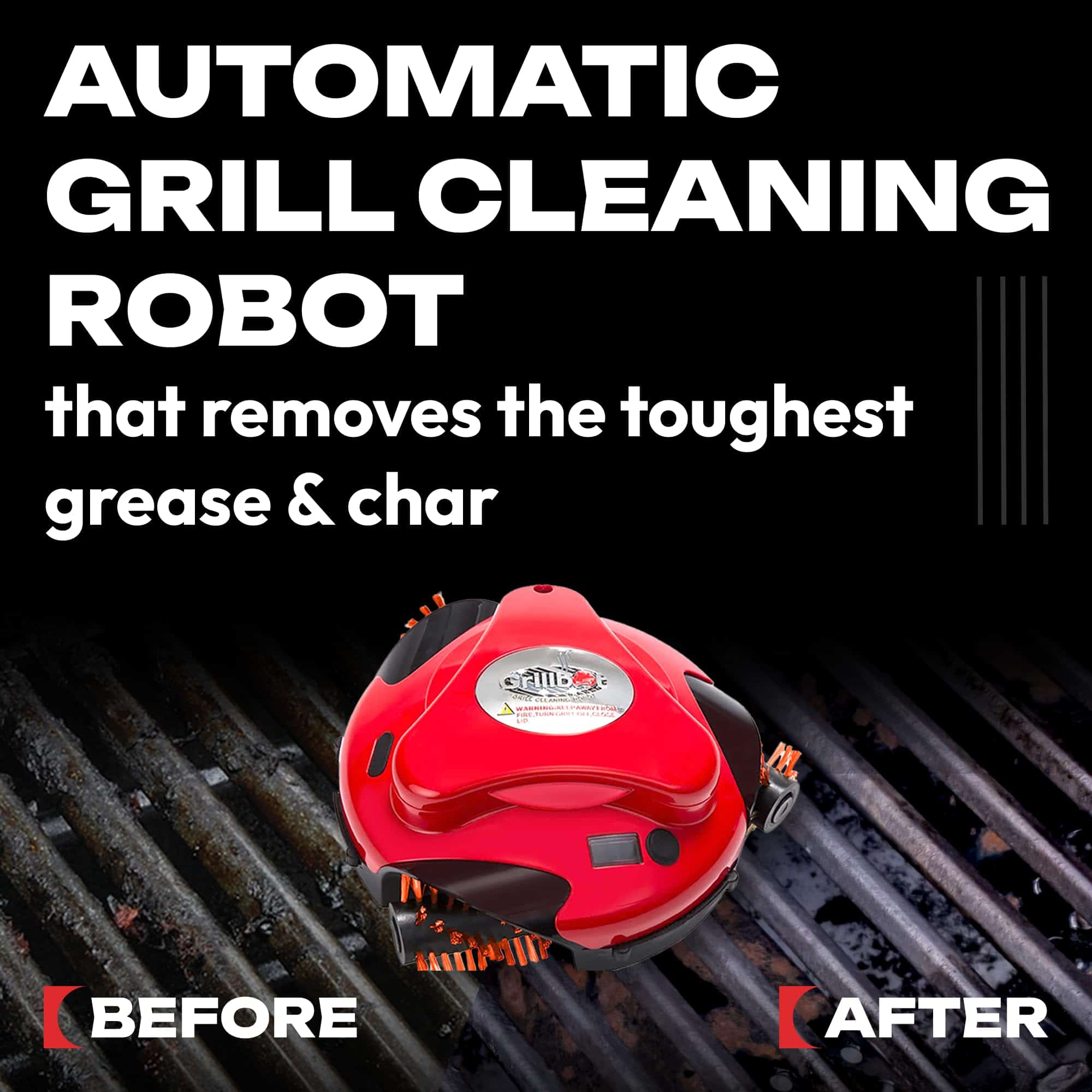 Grillbot Automatic Grill Cleaning Robot (Red Grillbot + Carry Case, Grillbot Bundle) Grillbot Automatic Grill Cleaning Robot (Red Grillbot + Carry Case, Grillbot Bundle) - Image 7