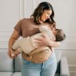 Tushbaby - Safety-Certified Hip Seat Baby Carrier - Mom’s Choice Award Winner, Seen on Shark Tank (Carrier, Black/Gold)