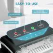 EUHOMY Countertop Ice Maker, Fresh Ice in 6 Minutes - 26 Lbs Daily, Portable, Auto-Cleaning (Black)