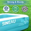 Sineau Inflatable Pool for Kids and Adults,120" X 72" X 22" Oversized Thickened Family Swimming Pool