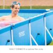 Intex 28273NP 14.75' x 86" x 33" Rectangular Frame Above Ground Outdoor Backyard Swimming Pool, Blue