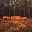 Gazelle Tents T4 Hub Tent, UV Resistant, Removable Floor, 4-Person, Orange, 78"x 94" x 94"