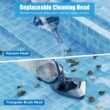 Enhulk Pool Vacuum for Above Ground Pool with a Telescopic Pole, T403 Handheld Rechargeable Pool Cleaner