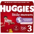 Huggies Size 3 Diapers, Little Movers Baby Diapers, Size 3 (16-28 lbs), 156 Count (6 packs of 26)