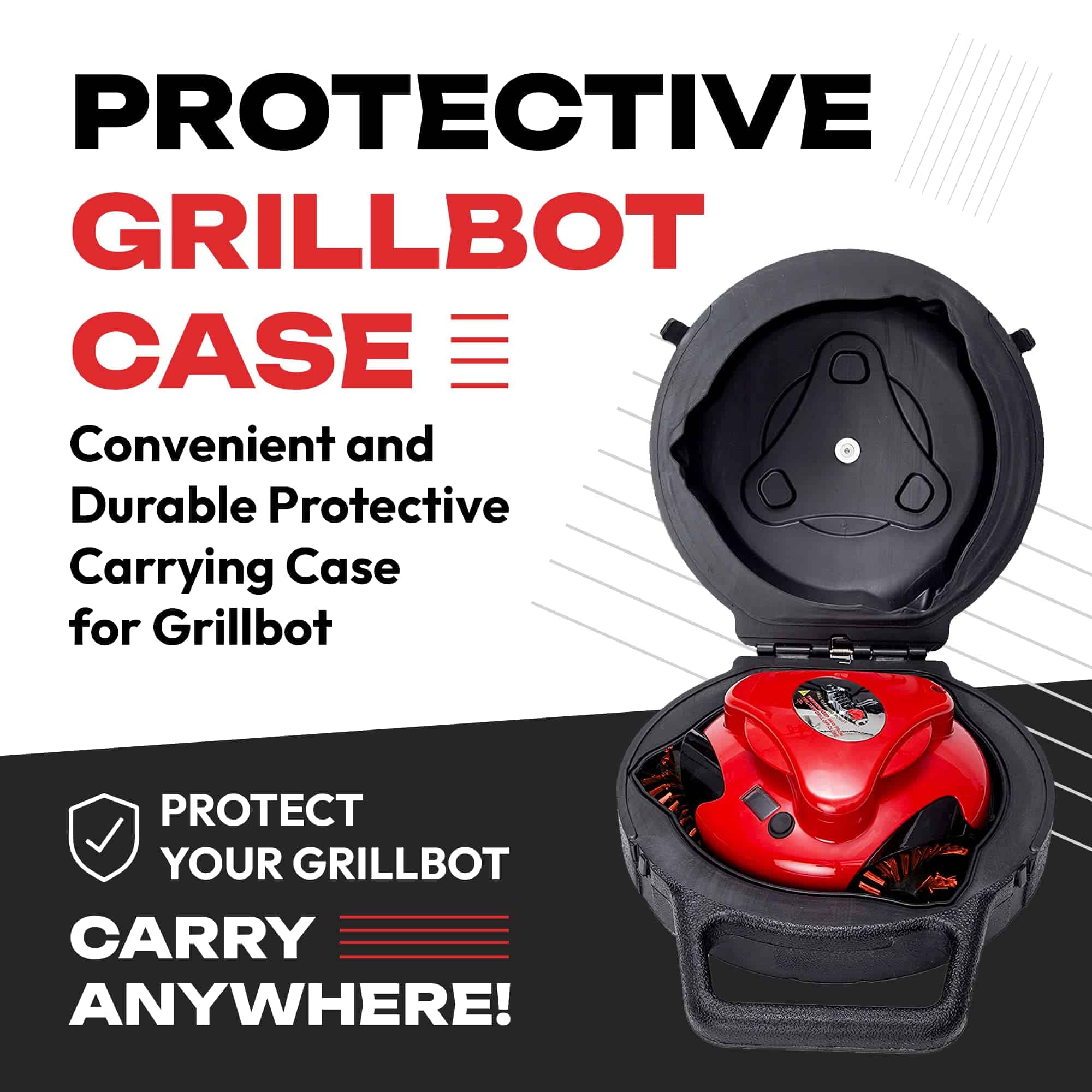 Grillbot Automatic Grill Cleaning Robot (Red Grillbot + Carry Case, Grillbot Bundle) Grillbot Automatic Grill Cleaning Robot (Red Grillbot + Carry Case, Grillbot Bundle) - Image 6