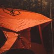 Gazelle Tents T4 Hub Tent, UV Resistant, Removable Floor, 4-Person, Orange, 78"x 94" x 94"