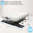 Ivation EZ-Bed (Full Size) Air Mattress with Frame & Rolling Case, Self Inflatable