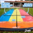 JAMBO Premium Triple Slip Splash and Slide with Bodyboards (Updated Model), Heavy Duty Water Slide JAMBO Premium Triple Slip Splash and Slide with Bodyboards (Updated Model), Heavy Duty Water Slide
