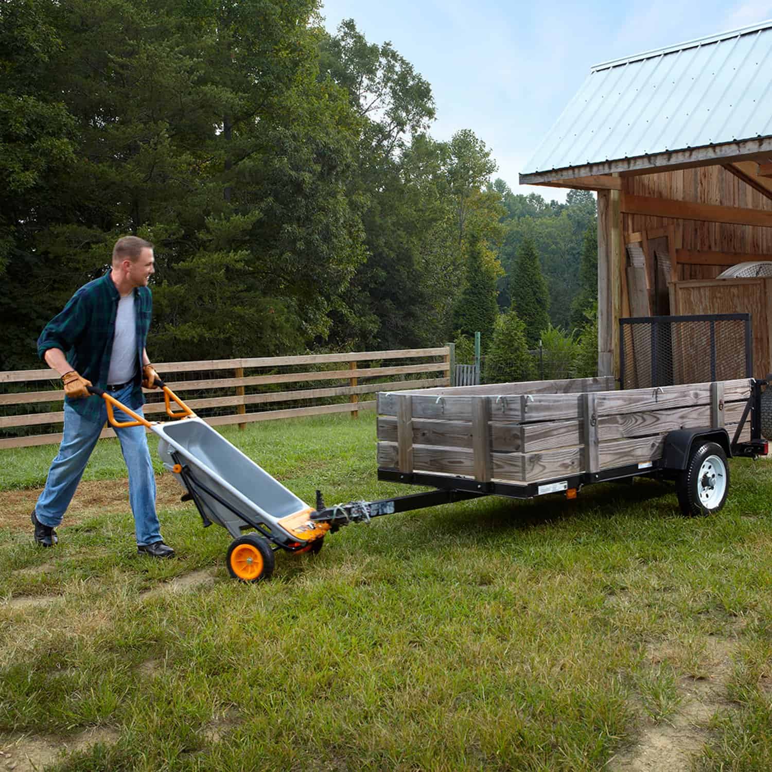 Worx WG050 8-in-1 Aerocart Garden Cart/Wheelbarrow Heavy Duty/Dolly Worx WG050 8-in-1 Aerocart Garden Cart/Wheelbarrow Heavy Duty/Dolly - Image 5
