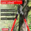 TABOR TOOLS GG12A Anvil Lopper with Compound Action, 30 Inch Tree Trimmer