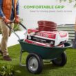 Best Choice Products Dual-Wheel Home Utility Yard Wheelbarrow Garden Cart w/Built-in Stand for Lawn, Gardening, Construction - Green Best Choice Products Dual-Wheel Home Utility Yard Wheelbarrow Garden Cart w/Built-in Stand for Lawn, Gardening, Construction - Green