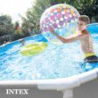 Intex 26711EH 12 Foot x 30 Inch Prism Frame Round Above Ground Outdoor Backyard Swimming Pool Set