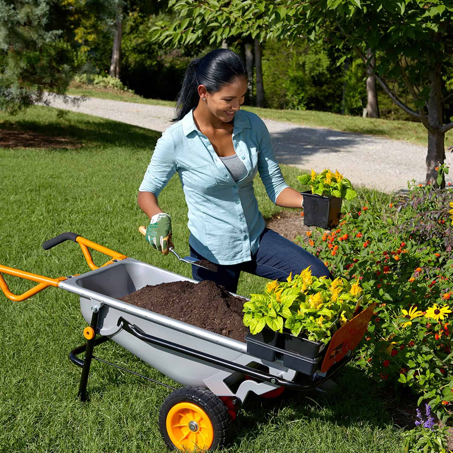 Worx WG050 8-in-1 Aerocart Garden Cart/Wheelbarrow Heavy Duty/Dolly Worx WG050 8-in-1 Aerocart Garden Cart/Wheelbarrow Heavy Duty/Dolly - Image 3