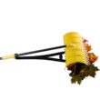 Amazing Rake RK-31000 17 in. 3-in-1 Yellow Ergonomic Pickup Rake with Telescopic Rubber Grip Steel Handle