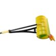 Amazing Rake RK-31000 17 in. 3-in-1 Yellow Ergonomic Pickup Rake with Telescopic Rubber Grip Steel Handle