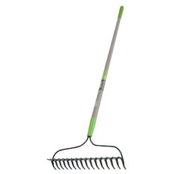 Ames 28252100 57.5 in. Fiberglass Handle 16-Tine Double Play Bow Rake