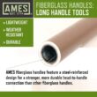 Ames 28252100 57.5 in. Fiberglass Handle 16-Tine Double Play Bow Rake Ames 28252100 57.5 in. Fiberglass Handle 16-Tine Double Play Bow Rake