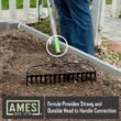 Ames 28252100 57.5 in. Fiberglass Handle 16-Tine Double Play Bow Rake Ames 28252100 57.5 in. Fiberglass Handle 16-Tine Double Play Bow Rake