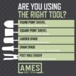 Ames 2531700 16 in. D-Handle Drain Spade