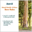 Anvil 78115-941 5-Piece 14-Tines Bow Rake Garden Tool Set