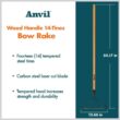 Anvil 78115-941 5-Piece 14-Tines Bow Rake Garden Tool Set