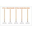 Anvil 78115-941 5-Piece 14-Tines Bow Rake Garden Tool Set