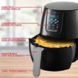 Brentwood AF-500DBK 5 Qt. Black Electric Digital Air Fryer