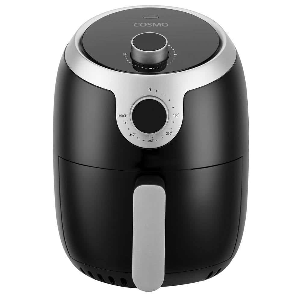 Cosmo COS-23AFAKB 2.3 qt. Electric Hot Air Fryer with Temperature Control, Timer, Auto Shut-Off, 1000W in Black Cosmo COS-23AFAKB 2.3 qt. Electric Hot Air Fryer with Temperature Control, Timer, Auto Shut-Off, 1000W in Black