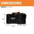 RIDGID 254067 2.0 Pro Gear System 22 in. Modular Tool Box Storage