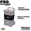 RIDGID 254067 2.0 Pro Gear System 22 in. Modular Tool Box Storage