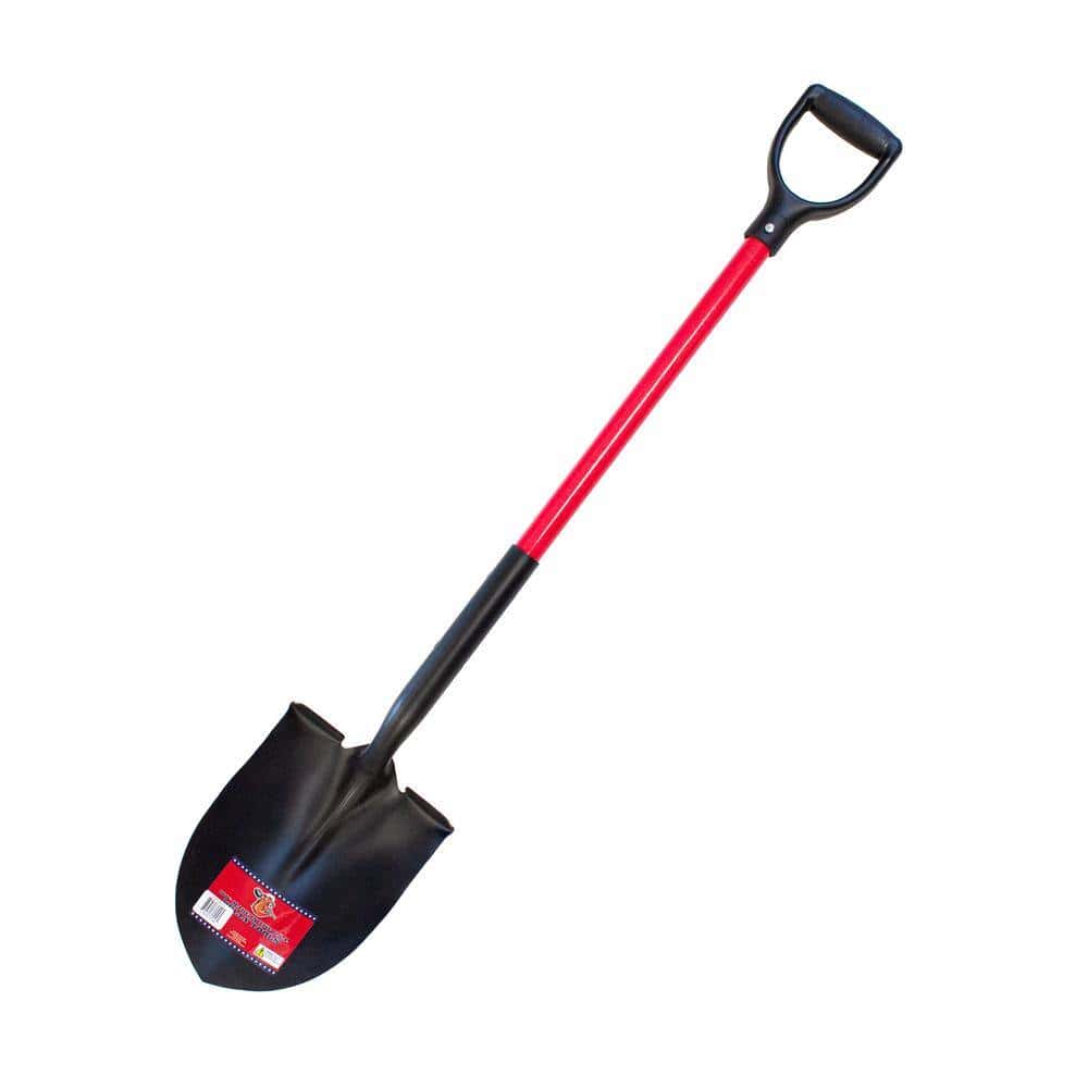 Bully Tools 62510 35.5 in. Fiberglass D-Grip Handle 14-Gauge Steel Round Point Shovel Bully Tools 62510 35.5 in. Fiberglass D-Grip Handle 14-Gauge Steel Round Point Shovel - Image 8