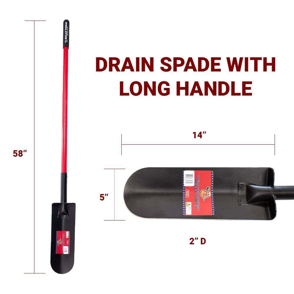 Bully Tools 62510 35.5 in. Fiberglass D-Grip Handle 14-Gauge Steel Round Point Shovel Bully Tools 62510 35.5 in. Fiberglass D-Grip Handle 14-Gauge Steel Round Point Shovel - Image 9