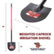 Bully Tools 92702 12-Gauge Weighted Caprock/Pony Shovel with Fiberglass Long Handle