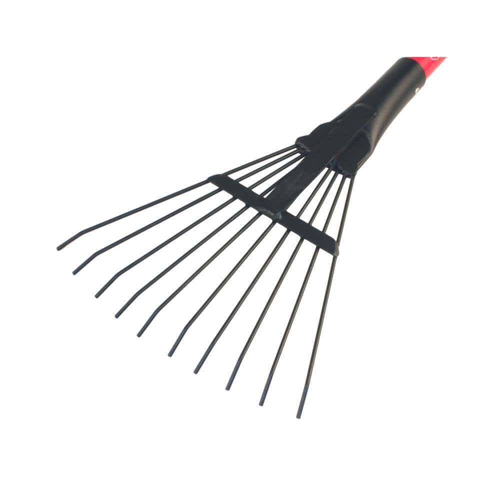 Bully Tools 92317 8 in. Shrub Rake with Fiberglass Handle and 10 Spring Steel Tines Bully Tools 92317 8 in. Shrub Rake with Fiberglass Handle and 10 Spring Steel Tines - Image 5