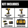 DEWALT DCK240C2 20V MAX Cordless Drill/Impact 2 Tool Combo Kit with (2) 20V 1.3Ah Batteries, Charger, and Bag