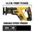 DEWALT DCS367B 20V MAX XR Cordless Brushless Compact Reciprocating Saw (Tool Only)
