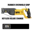 DEWALT DCS380B 20V MAX Cordless Reciprocating Saw (Tool Only)