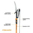 Fiskars 393951-1007 1 in. Cut Capacity Steel Blade Fiberglass Handled 12 ft. Tree Pruner Fiskars 393951-1007 1 in. Cut Capacity Steel Blade Fiberglass Handled 12 ft. Tree Pruner