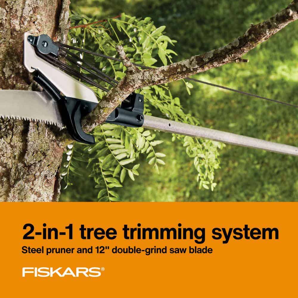 Fiskars 393951-1007 1 in. Cut Capacity Steel Blade Fiberglass Handled 12 ft. Tree Pruner Fiskars 393951-1007 1 in. Cut Capacity Steel Blade Fiberglass Handled 12 ft. Tree Pruner - Image 7